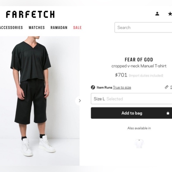 Fear Of God mainline Football Jersey - LOWEST PRICE! - Picture 3 of 5